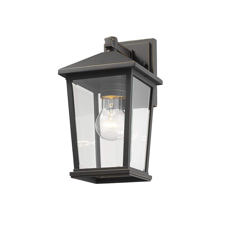Image 3 Z-Lite Beacon 11 1/2" High Oil-Rubbed Bronze Outdoor Wall Light more views