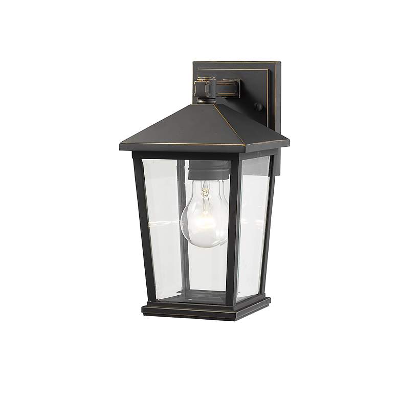 Image 4 Z-Lite Beacon 11 1/2" High Oil-Rubbed Bronze Outdoor Wall Light more views