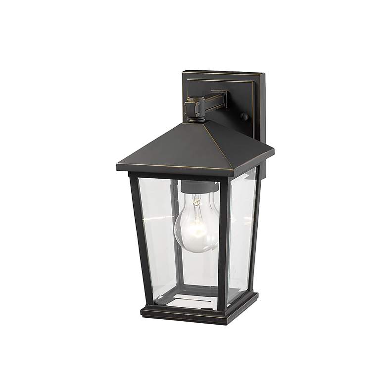 Image 5 Z-Lite Beacon 11 1/2" High Oil-Rubbed Bronze Outdoor Wall Light more views