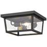 1_Z-Lite Beacon 12" Wide Black Outdoor Ceiling Light