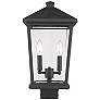 1_Z-Lite Beacon 19 1/2" High Black 2-Light Outdoor Post Light