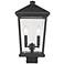 Z-Lite Beacon 19 1/2" High Black 2-Light Outdoor Post Light