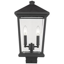 Z-Lite Beacon 19 1/2" High Black 2-Light Outdoor Post Light