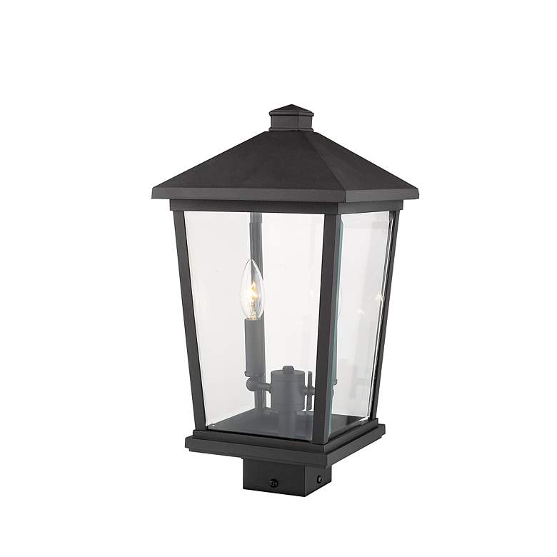 Image 3 Z-Lite Beacon 19 1/2" High Black 2-Light Outdoor Post Light more views
