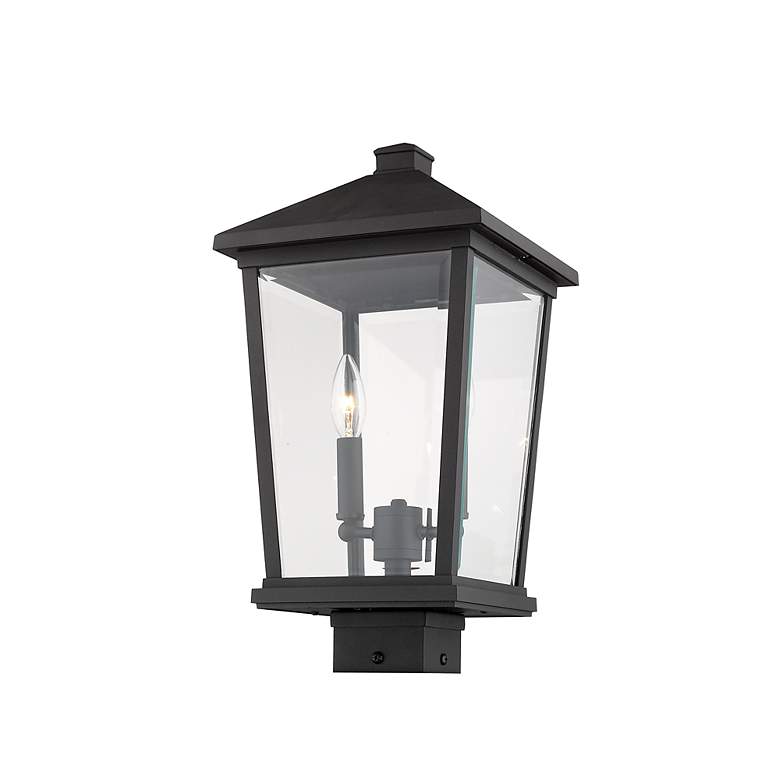 Image 4 Z-Lite Beacon 19 1/2" High Black 2-Light Outdoor Post Light more views