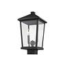 4_Z-Lite Beacon 19 1/2" High Black 2-Light Outdoor Post Light more views