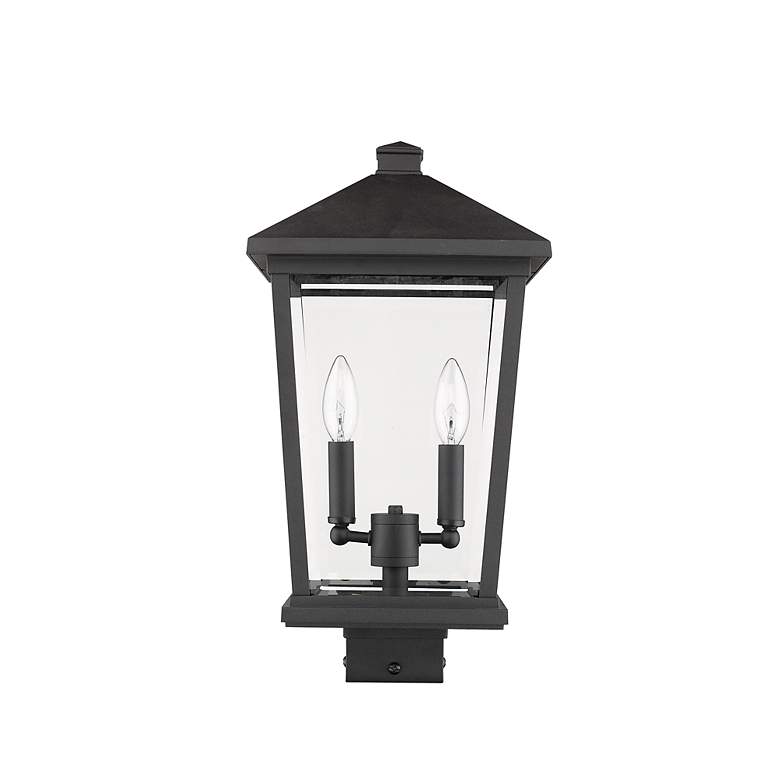 Image 5 Z-Lite Beacon 19 1/2" High Black 2-Light Outdoor Post Light more views