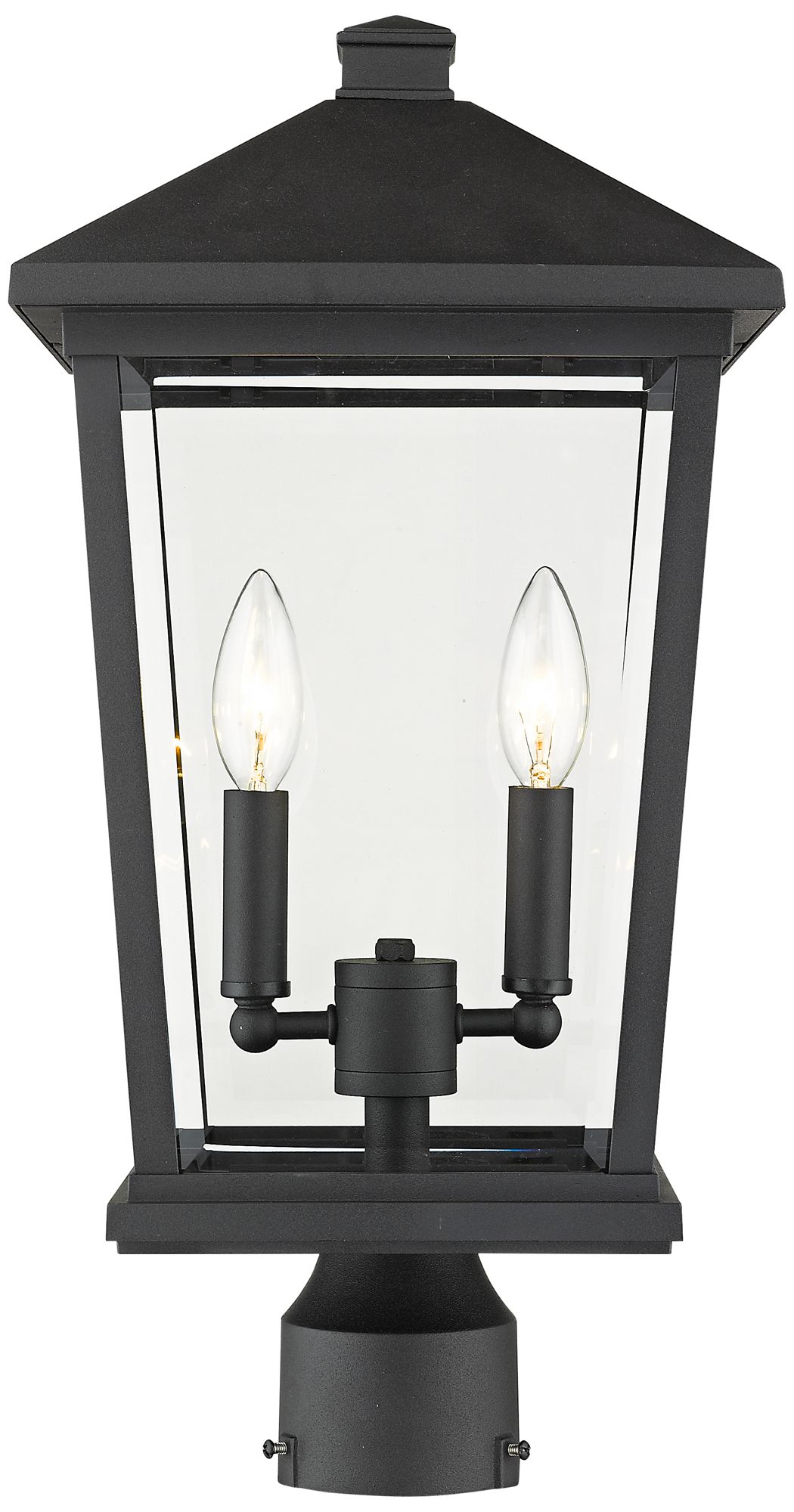 Z-Lite Beacon 19 1/2" High Black 2-Light Outdoor Post Light