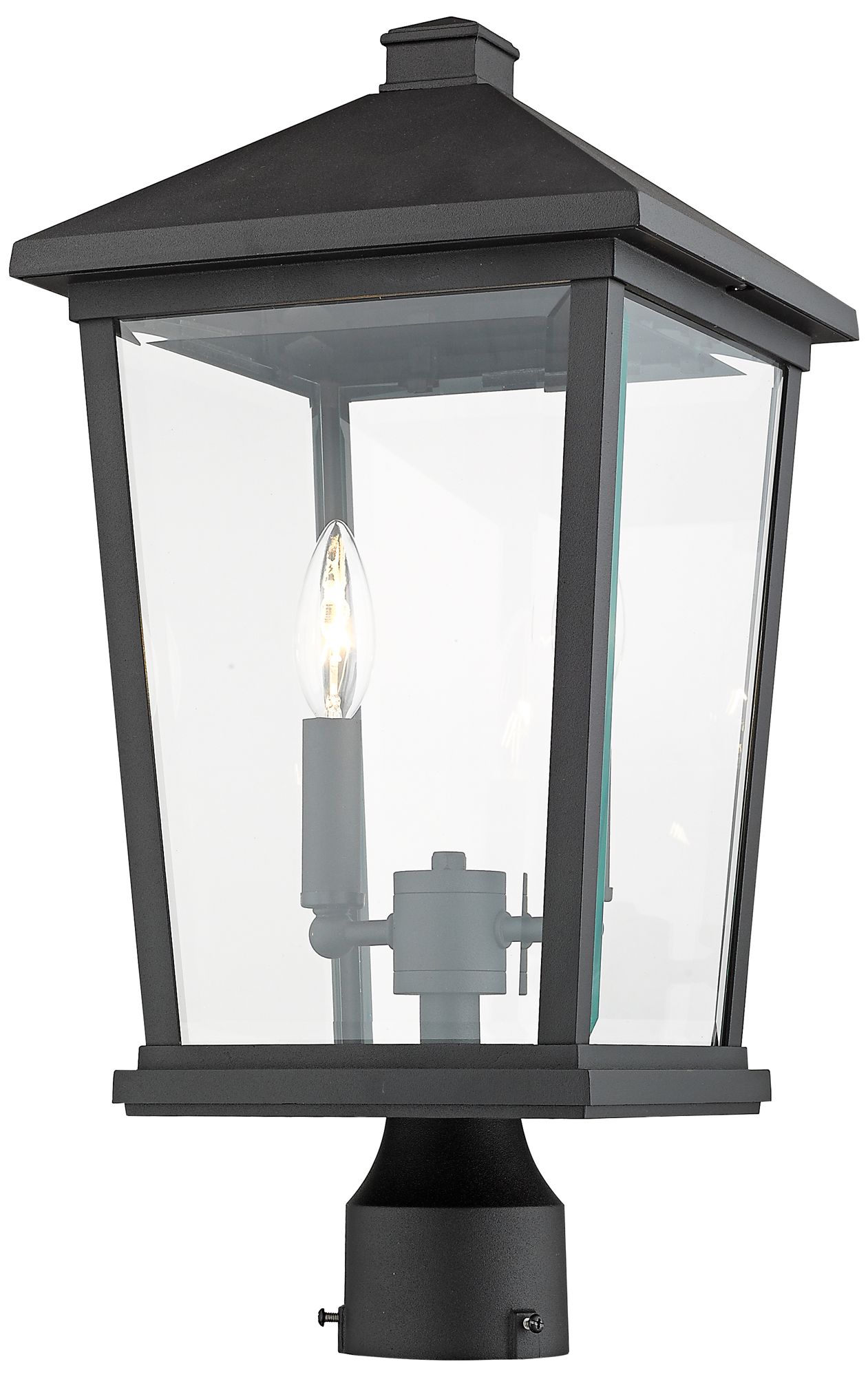 Image 5 Z-Lite Beacon 19 1/2" High Black 2-Light Outdoor Post Light more views