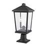 5_Z-Lite Beacon 21 1/2" Oil-Rubbed Bronze 2-Light Outdoor Pier Light more views