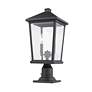 6_Z-Lite Beacon 21 1/2" Oil-Rubbed Bronze 2-Light Outdoor Pier Light more views