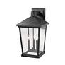 6_Z-Lite Beacon 22 1/2" High Black 3-Light Outdoor Wall Light more views