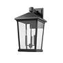 7_Z-Lite Beacon 22 1/2" High Black 3-Light Outdoor Wall Light more views