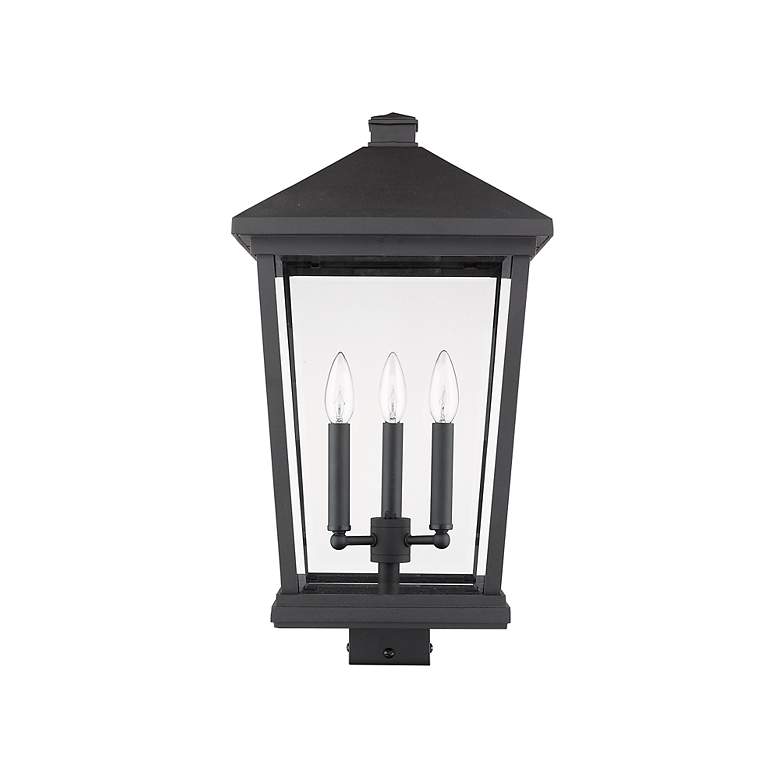 Image 5 Z-Lite Beacon 22 1/4" High Black 3-Light Outdoor Post Light more views