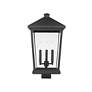 5_Z-Lite Beacon 22 1/4" High Black 3-Light Outdoor Post Light more views