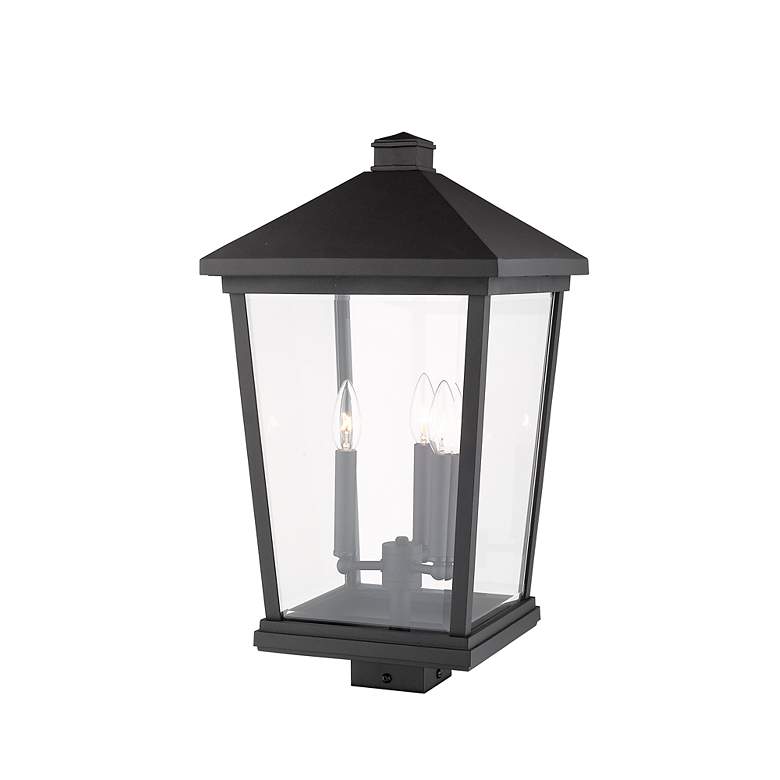 Image 7 Z-Lite Beacon 22 1/4" High Black 3-Light Outdoor Post Light more views