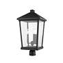 2_Z-Lite Beacon 23 1/2" High Black 3-Light Outdoor Post Light more views