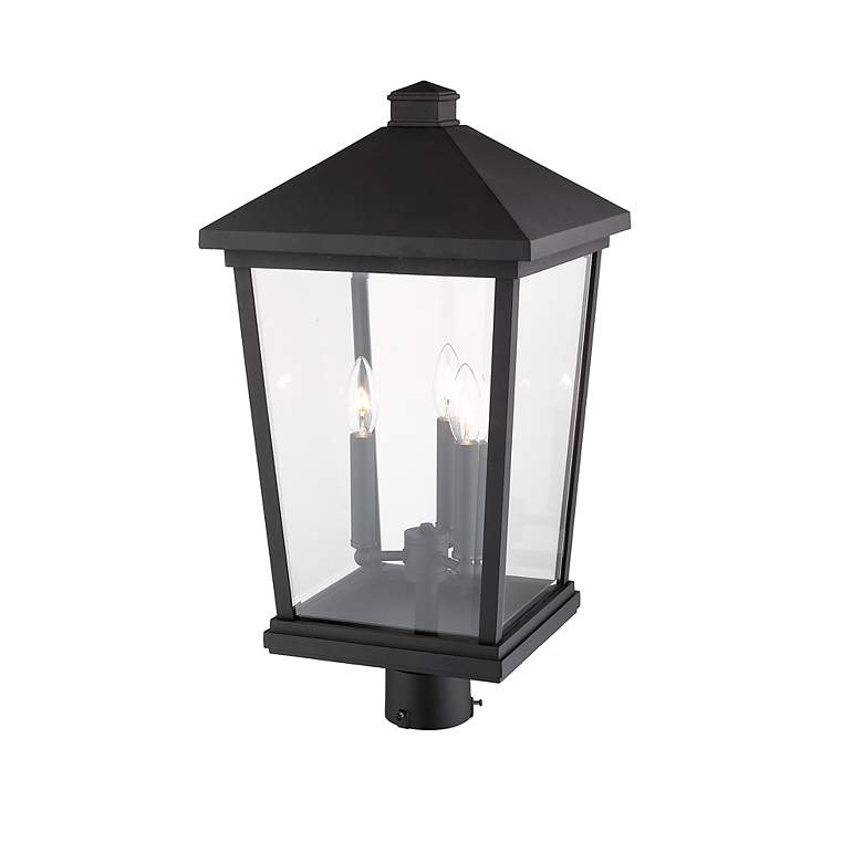 Image 4 Z-Lite Beacon 23 1/2" High Black 3-Light Outdoor Post Light more views