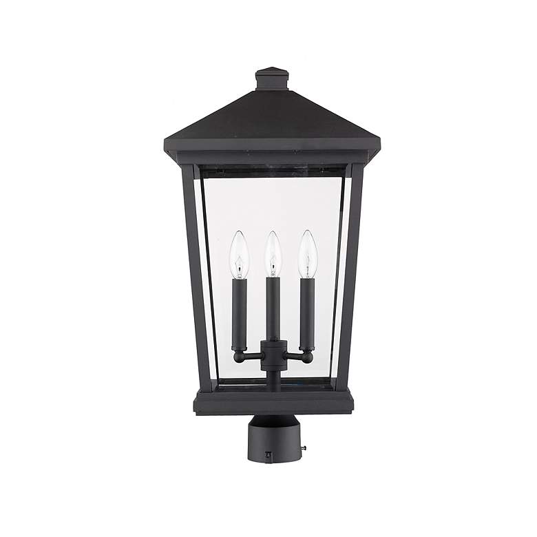 Image 5 Z-Lite Beacon 23 1/2" High Black 3-Light Outdoor Post Light more views