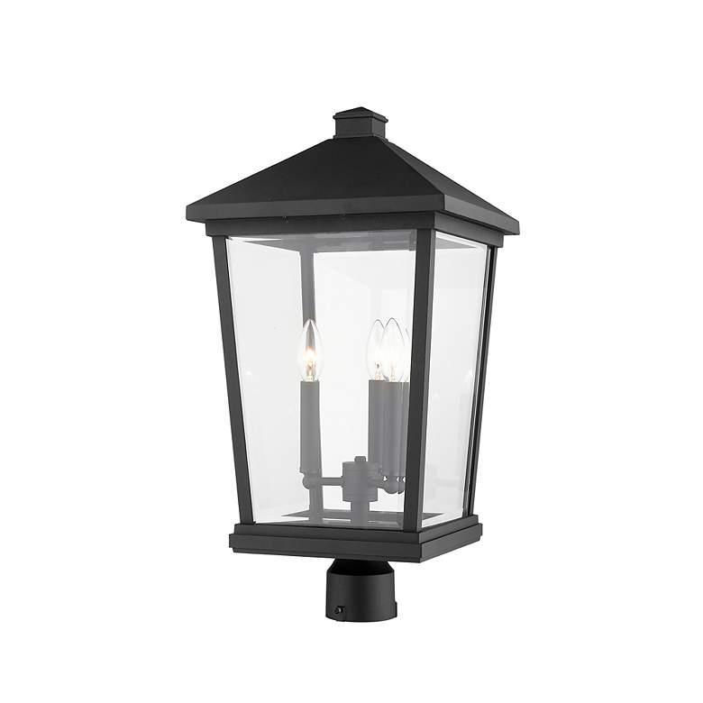 Image 6 Z-Lite Beacon 23 1/2" High Black 3-Light Outdoor Post Light more views