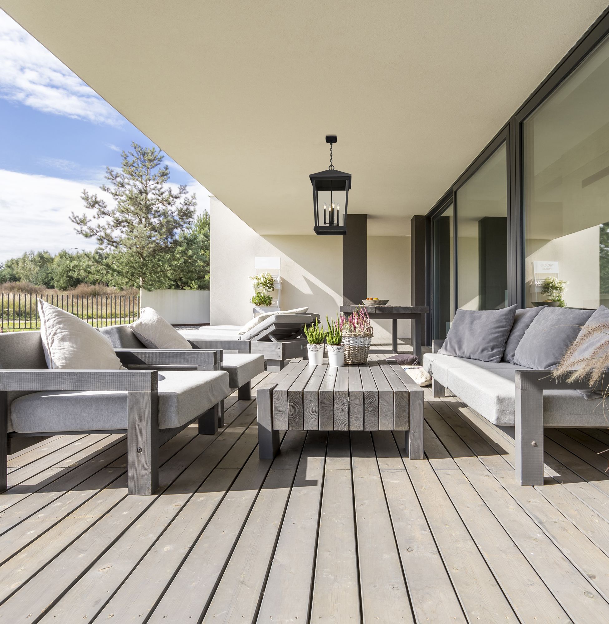 Image 3 Z-Lite Beacon 28" High Black 4-Light Outdoor Hanging Light more views