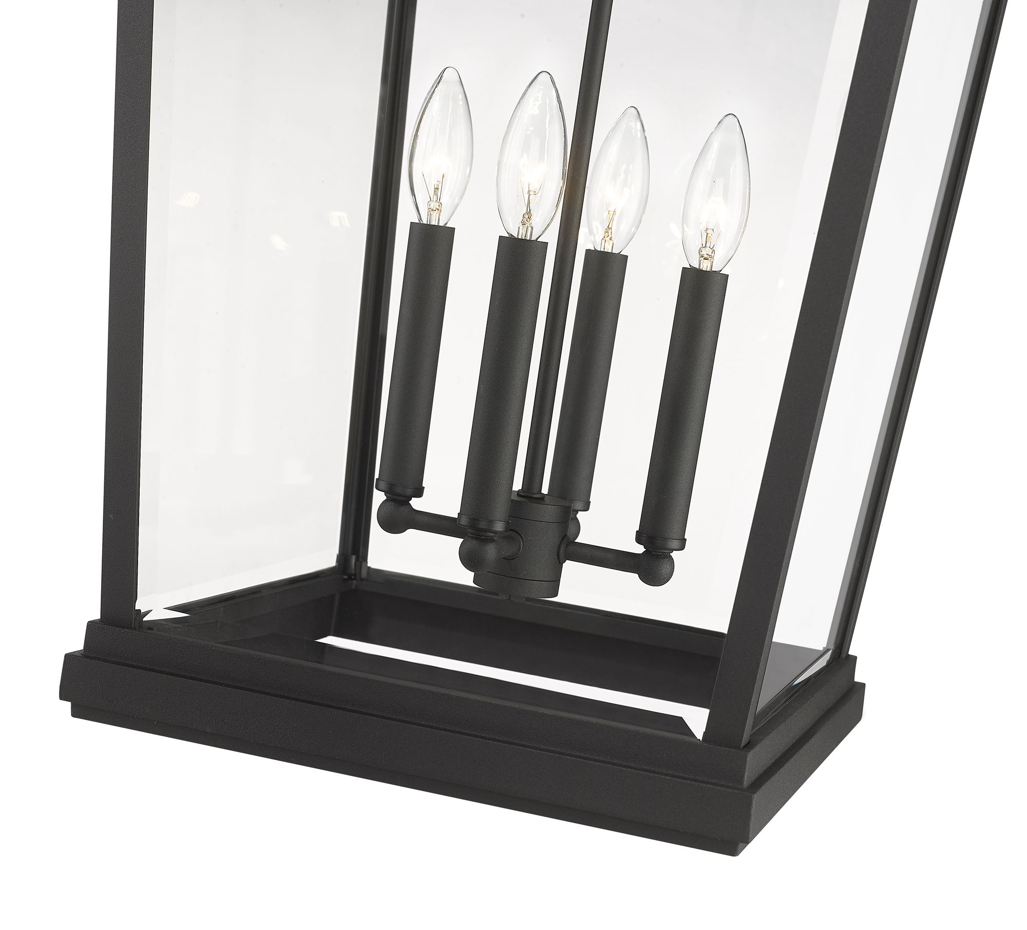 Image 7 Z-Lite Beacon 28" High Black 4-Light Outdoor Hanging Light more views