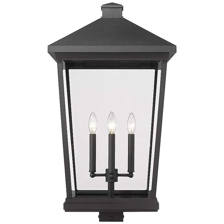 Image 2 Z-Lite Beacon 29 3/4" High Black 4-Light Outdoor Post Light more views