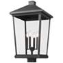 3_Z-Lite Beacon 29 3/4" High Black 4-Light Outdoor Post Light more views