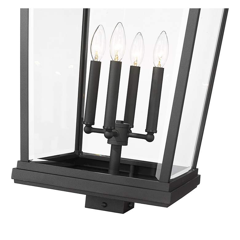 Image 4 Z-Lite Beacon 29 3/4" High Black 4-Light Outdoor Post Light more views
