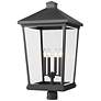 1_Z-Lite Beacon 31" High Black 4-Light Outdoor Post Light