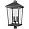 Z-Lite Beacon 31" High Black 4-Light Outdoor Post Light