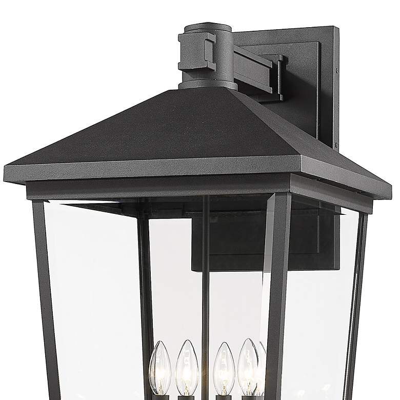 Image 2 Z-Lite Beacon 4 Light Outdoor Wall Sconce in Black more views