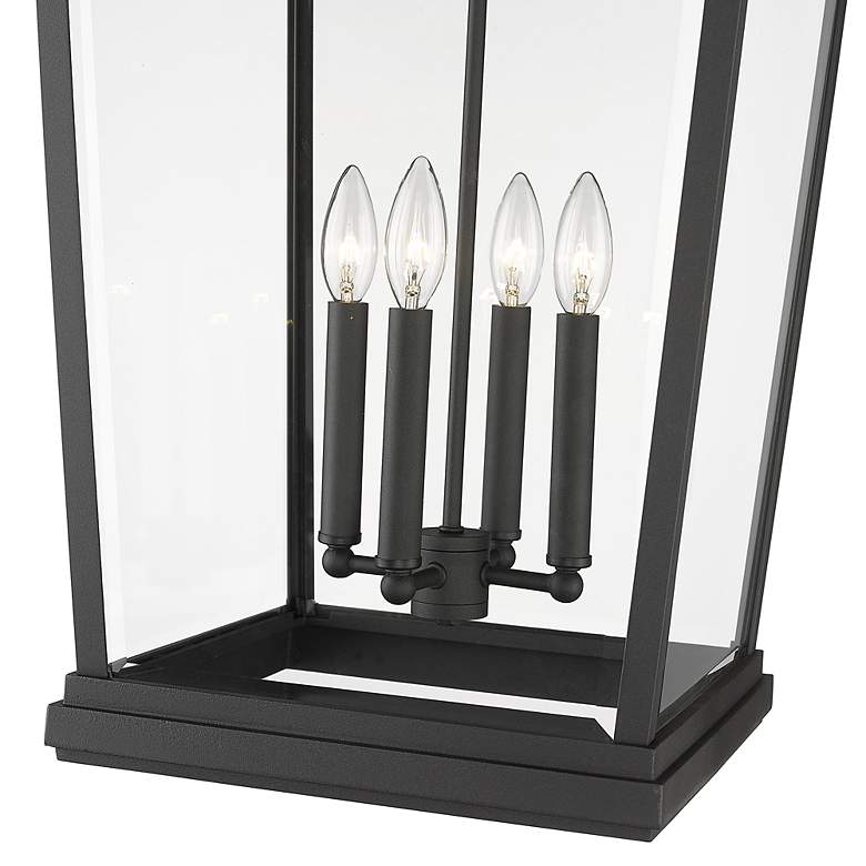 Image 3 Z-Lite Beacon 4 Light Outdoor Wall Sconce in Black more views