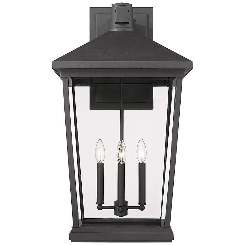 Image 5 Z-Lite Beacon 4 Light Outdoor Wall Sconce in Black more views