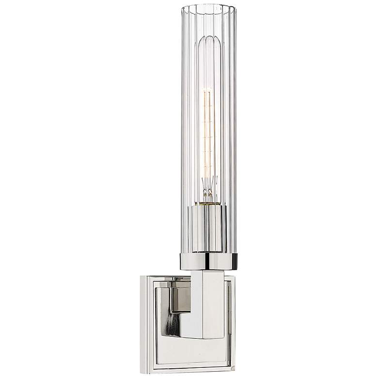 Image 1 Z-Lite Beau 16.8" High Single Light Polished Nickel Modern Wall Sconce