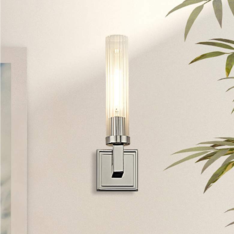 Image 1 Z-Lite Beau 16.8" High Single Light Polished Nickel Modern Wall Sconce