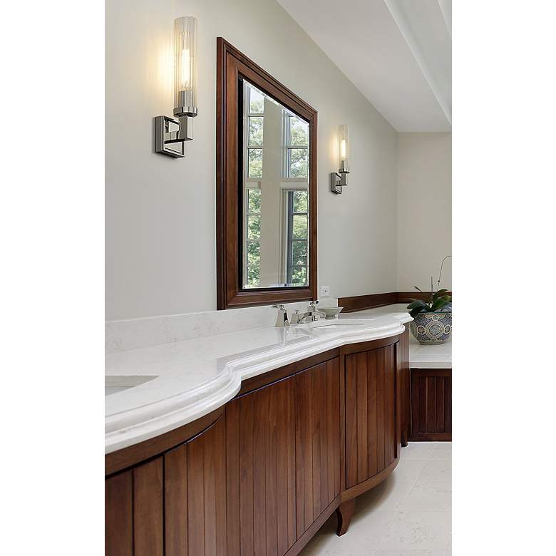 Image 4 Z-Lite Beau 16.8" High Single Light Polished Nickel Modern Wall Sconce more views