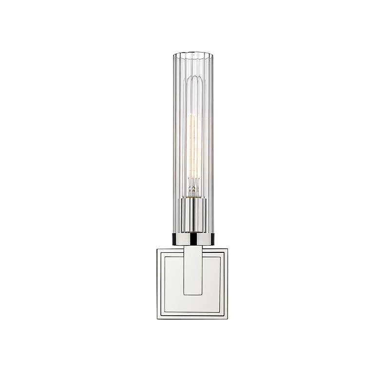 Image 4 Z-Lite Beau 16.8 inch High Single Light Polished Nickel Modern Wall Sconce more views