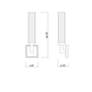 Z-Lite Beau 16.8" High Single Light Polished Nickel Modern Wall Sconce