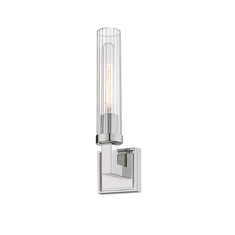 Image 6 Z-Lite Beau 16.8" High Single Light Polished Nickel Modern Wall Sconce more views