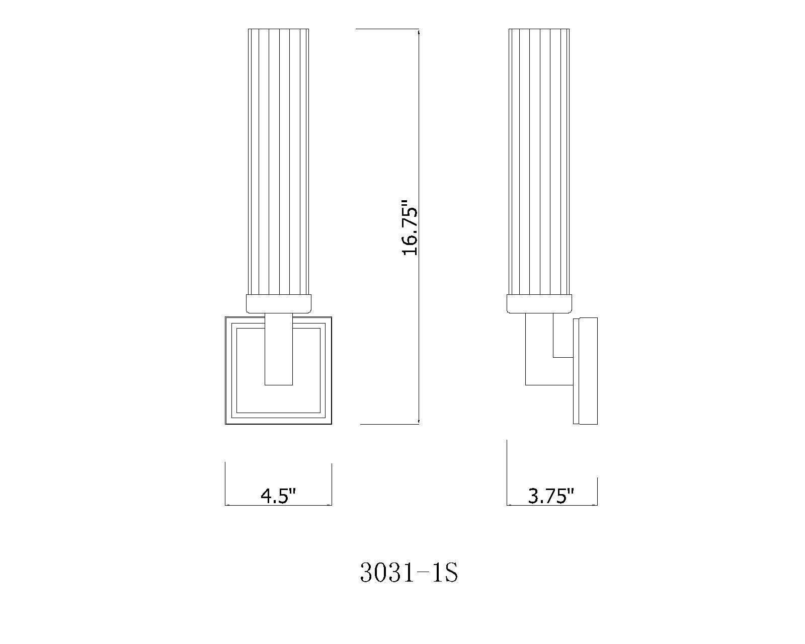 Z-Lite Beau 16.8" High Single Light Polished Nickel Modern Wall Sconce