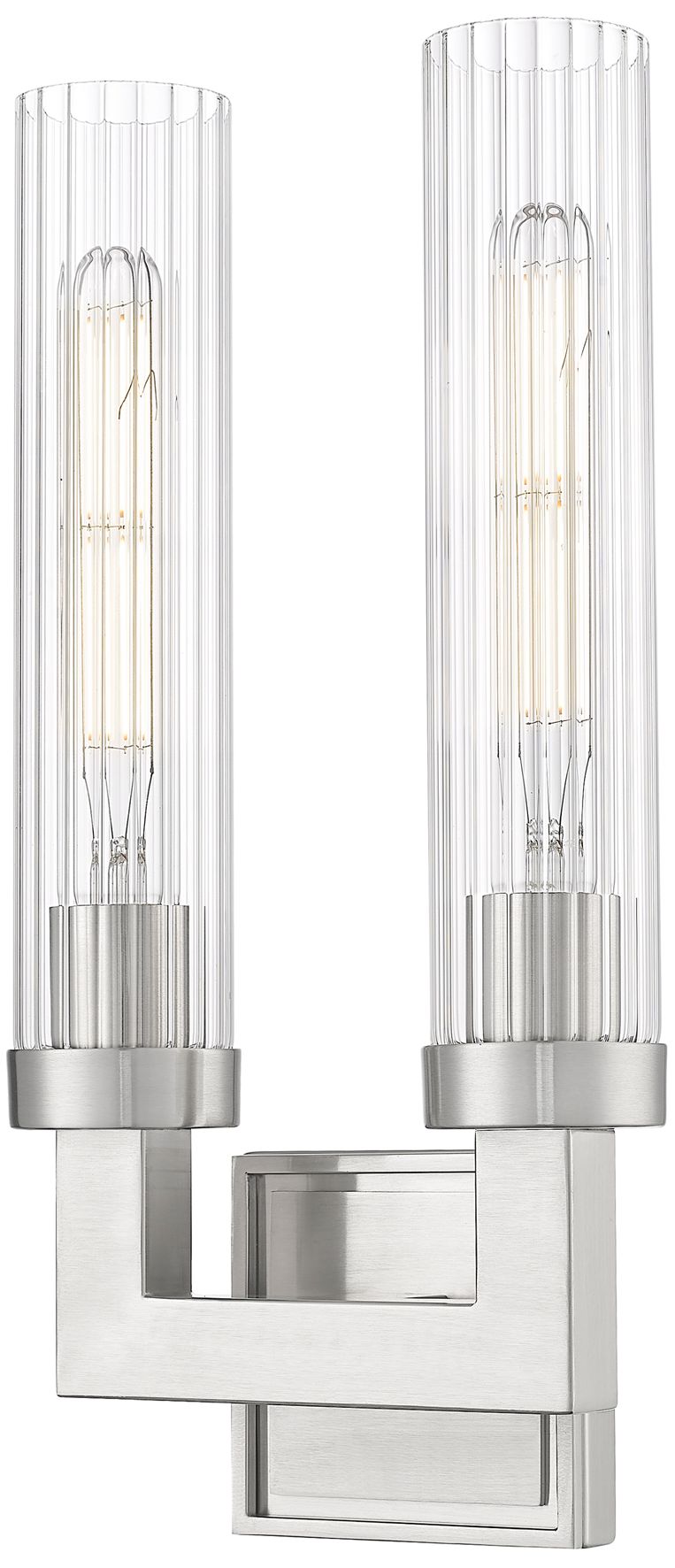 Z-Lite Beau 16 3/4" High Brushed Nickel 2-Light Wall Sconce