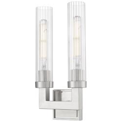 Z-Lite Beau 16 3/4" High Brushed Nickel 2-Light Wall Sconce