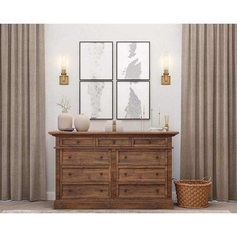 Image 2 Z-Lite Beau 16 3/4" High Rubbed Brass Wall Sconce more views
