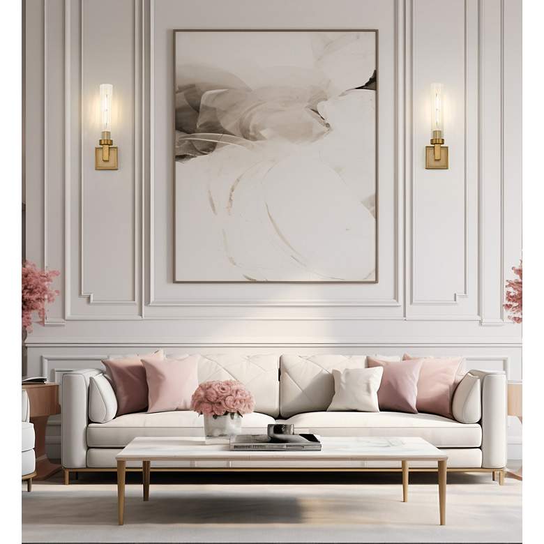 Image 3 Z-Lite Beau 16 3/4" High Rubbed Brass Wall Sconce more views