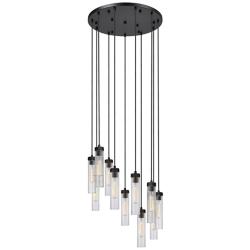 Z-Lite Beau 24" Wide Matte Black 11-Light Chandelier