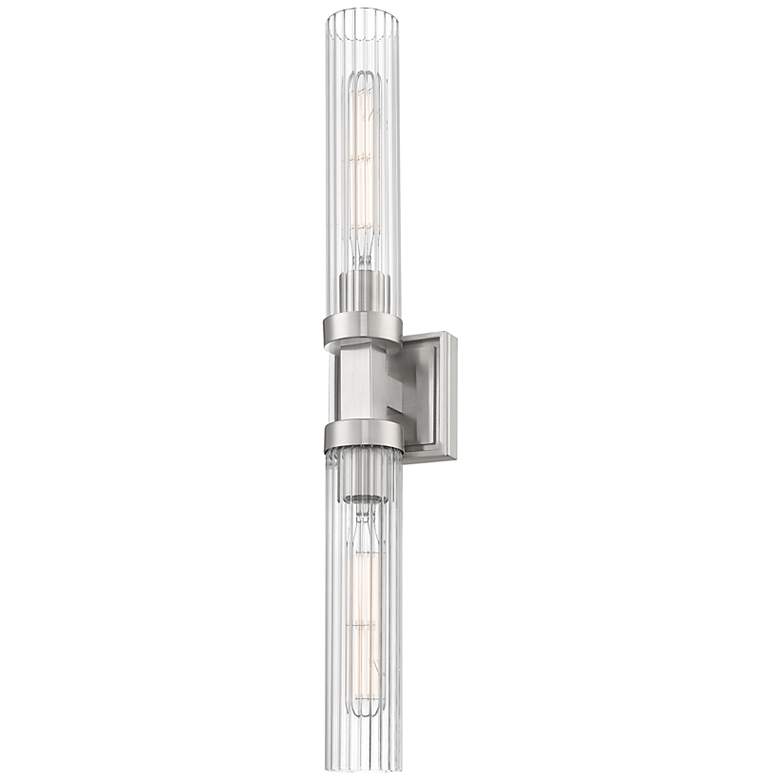 Image 5 Z-Lite Beau 27" High Brushed Nickel ADA 2-Light Wall Sconce more views
