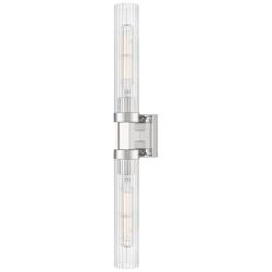 Z-Lite Beau 27" High Polished Nickel ADA 2-Light Wall Sconce