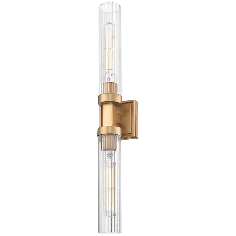 Image 4 Z-Lite Beau 27" High Rubbed Brass 2-Light ADA Wall Sconce more views