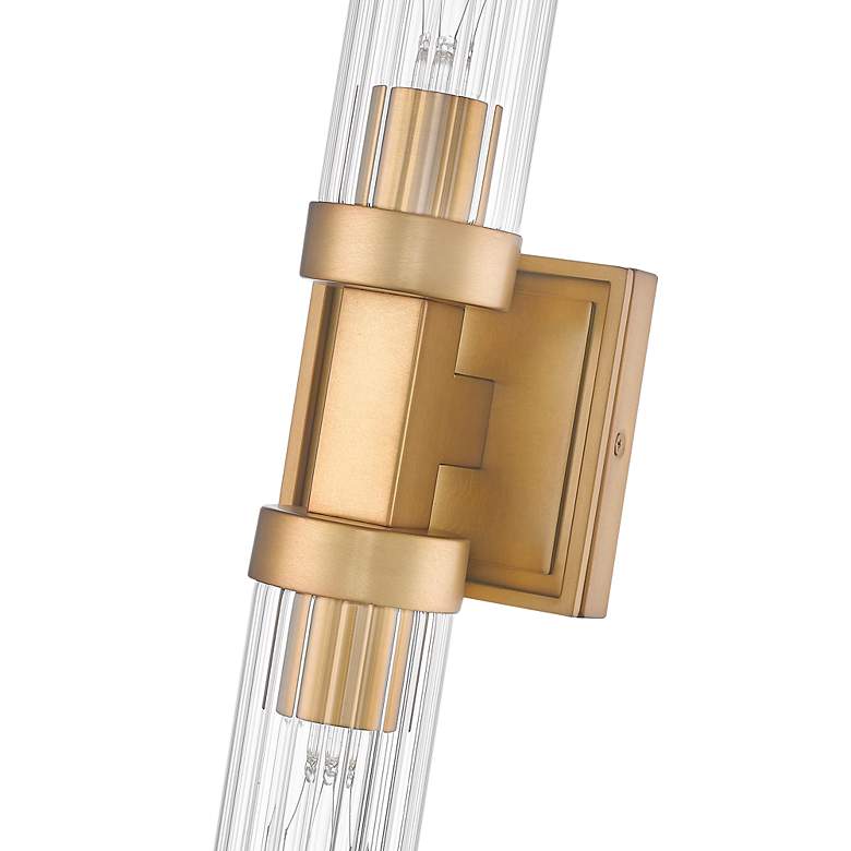 Image 6 Z-Lite Beau 27" High Rubbed Brass 2-Light ADA Wall Sconce more views